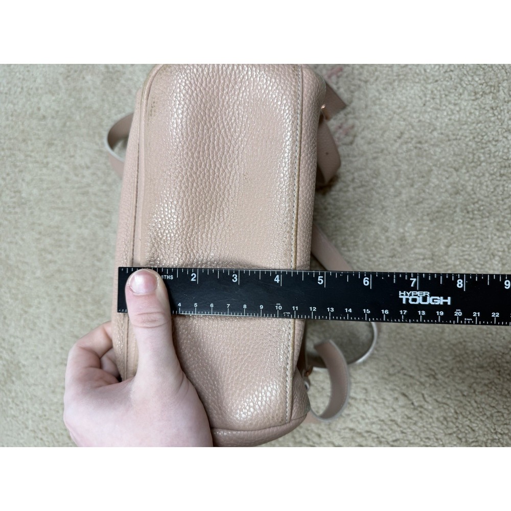 TED BAKER London Mini Backpack Bag Pink Pebble Leather Adjustable‎ - Picture 16 of 16